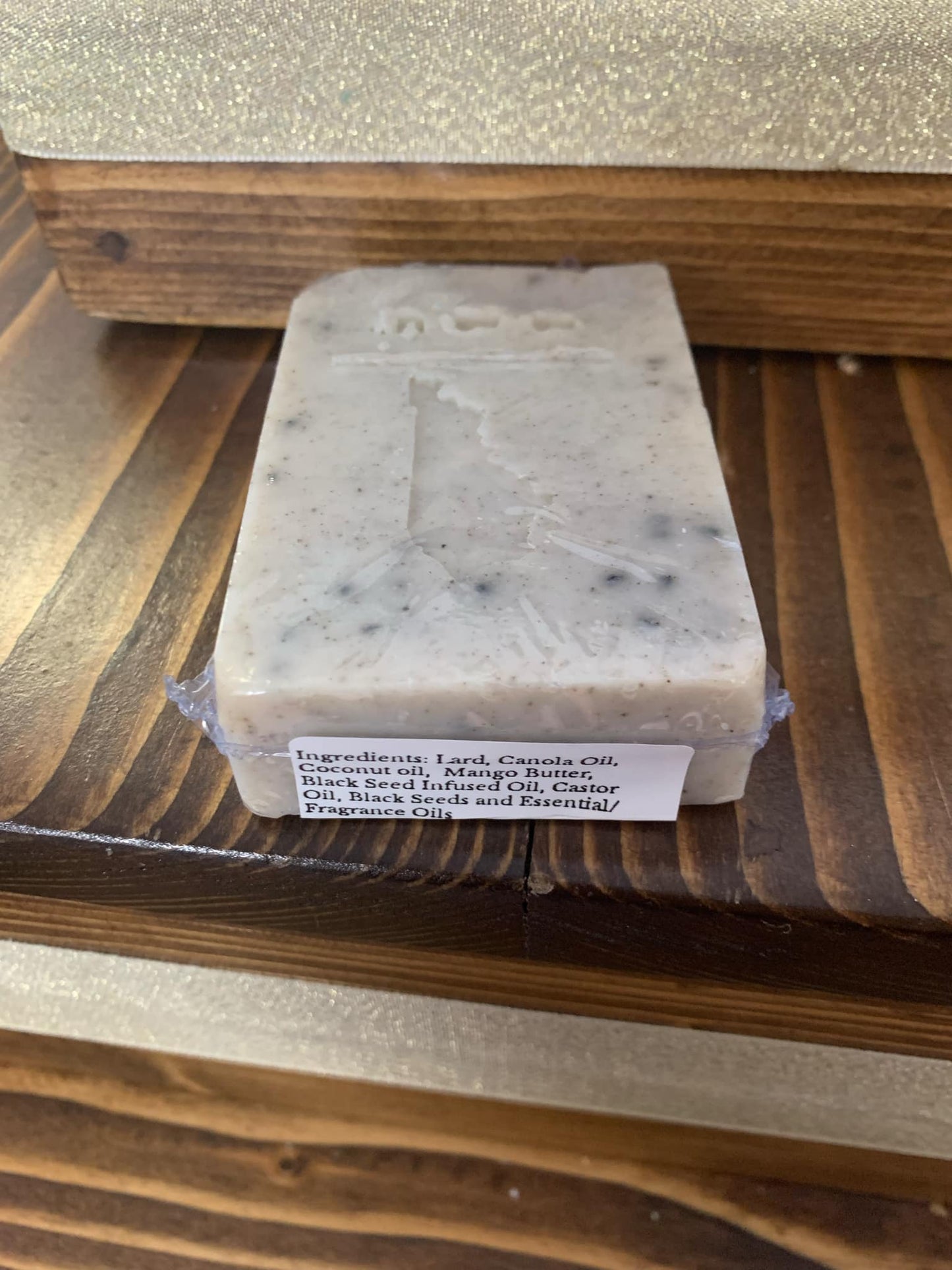Black Seed OIl: “Infused with nutrient-rich black seed oil, this soap delivers a deeply cleansing and restorative lather that helps soothe inflammation, balance skin tone, and support a healthy glow — a centuries-old remedy reimagined for modern skincare.