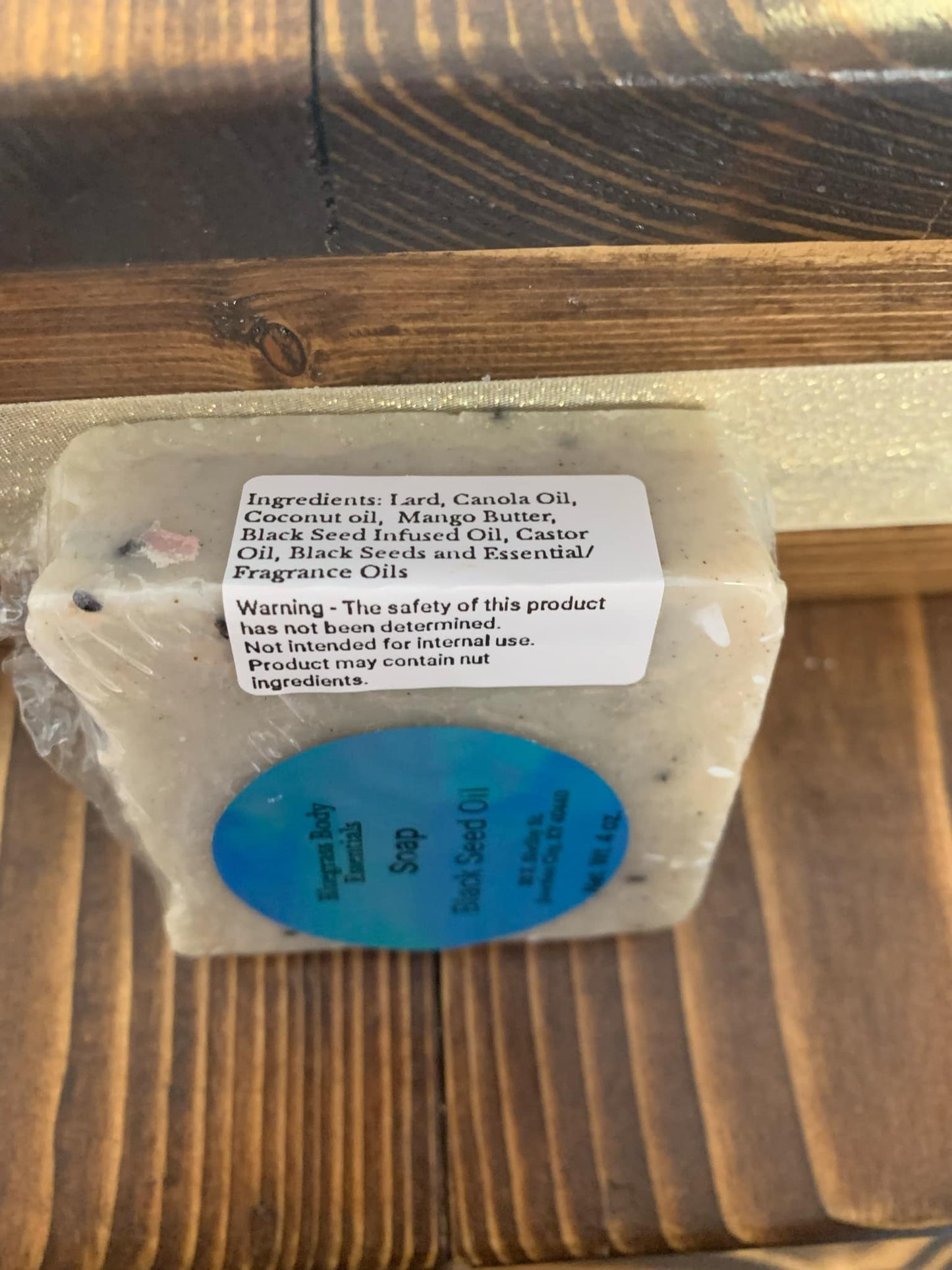 Black Seed OIl: “Infused with nutrient-rich black seed oil, this soap delivers a deeply cleansing and restorative lather that helps soothe inflammation, balance skin tone, and support a healthy glow — a centuries-old remedy reimagined for modern skincare.